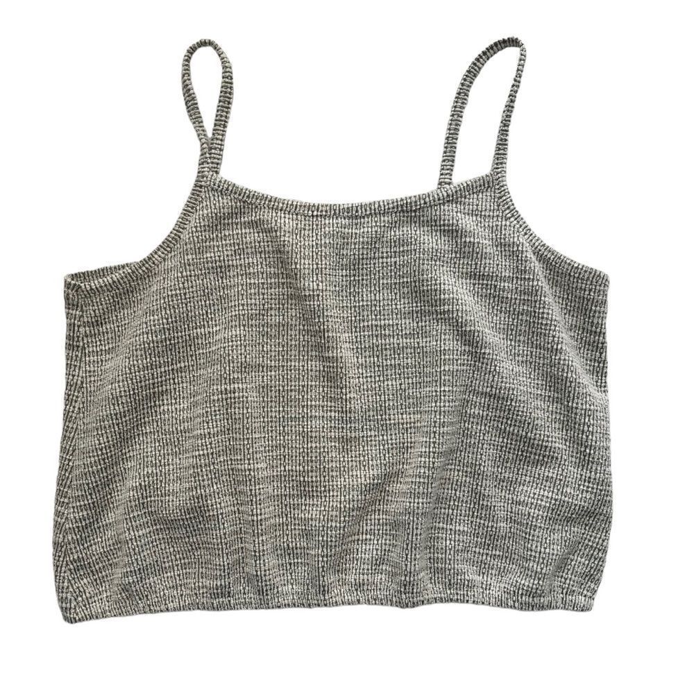 LOFT Women’s Green Ivory Sleeveless Crop Tank Top sz XXL